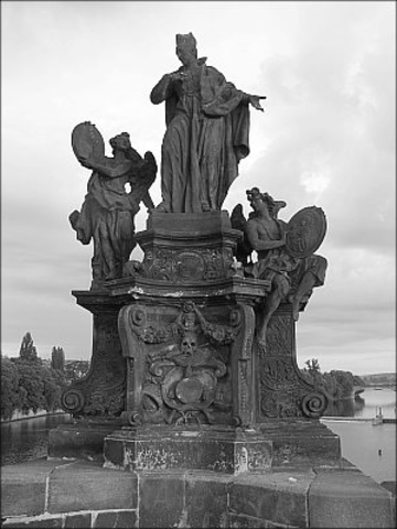 Statue of Francis Borgia, Charles Bridge by Ferdinand Brokoff