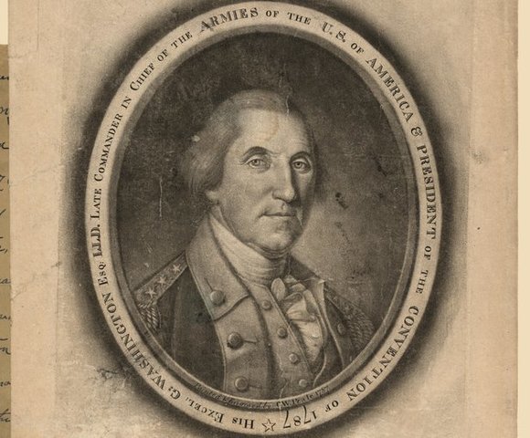 George Washington preside Convención Constituyente de los Estados Unidos