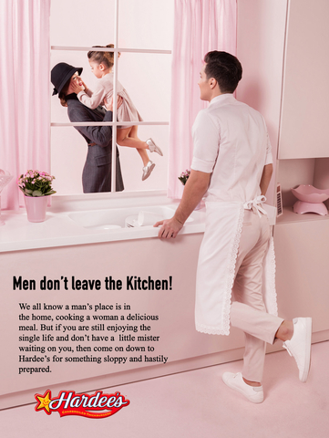 Men don't leave the kitchen