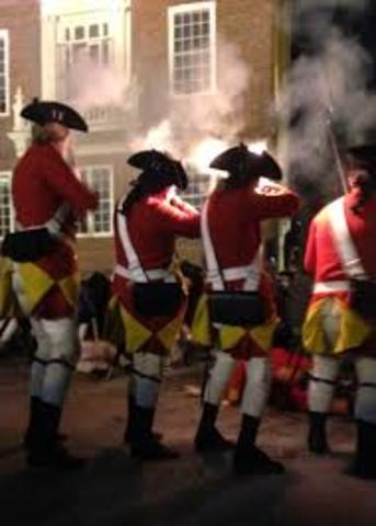 1,000's of Redcoats in Boston