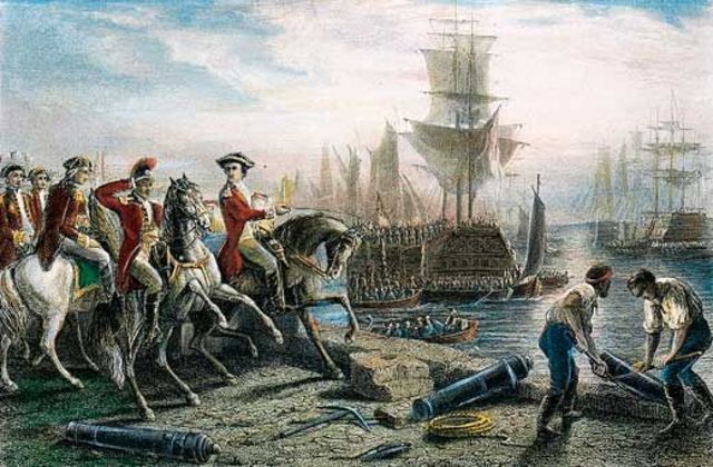 1,000's of Redcoats in Boston