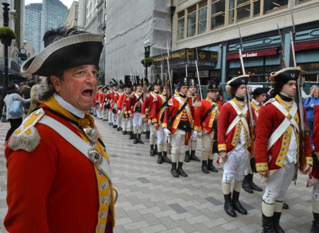 1,000's of Redcoats in Boston