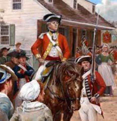 1,000's of redcoats in Boston