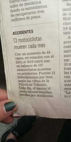 Motociclistas muertos