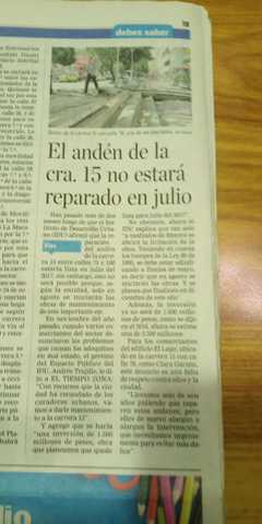 Ineficiencia en obras- Movilidad