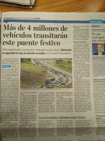 Tráfico vehicular en puentes