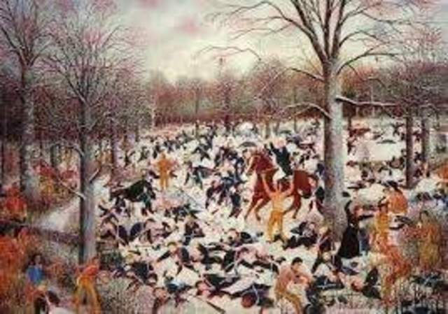 United States Army defeats Native American Forces