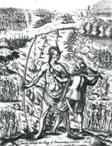 Opechancanough launches surprise attack