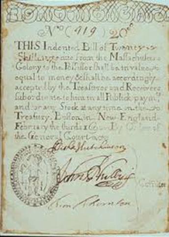 First paper bills in the Western world