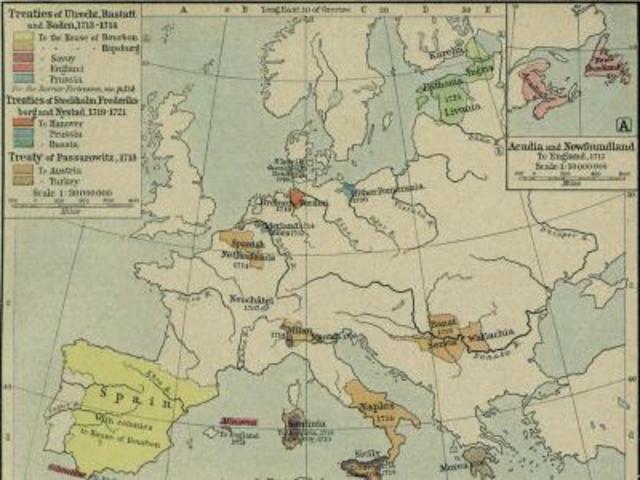 1713. Tratado de Utrecht.