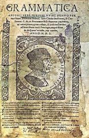 Publicación de la Primera Gramática de la Lengua Castellana