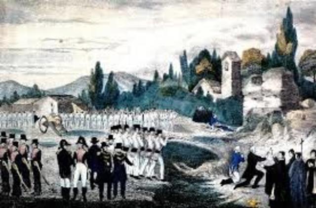 Los jefes insurgentes son fucilados.