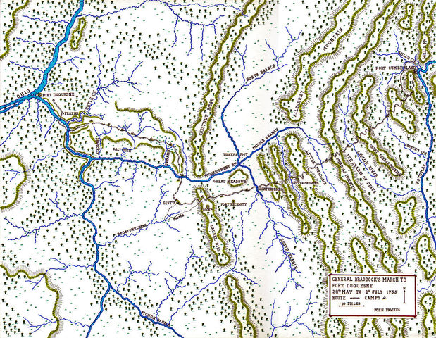 General Braddock’s March to Fort Duquesne