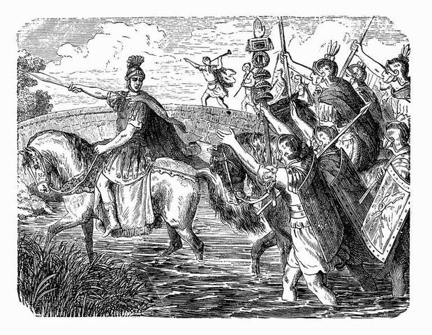Caesar crossing the Rubicon