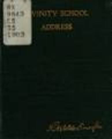 Ralph Wado Emerson gave the Divinity School Adress