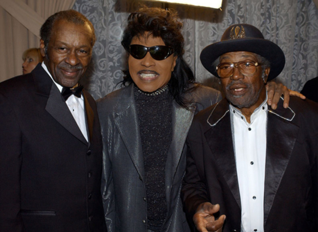 Chuck Berry, Bo Diddley y Little Richard; el rock eminentemente "negro"