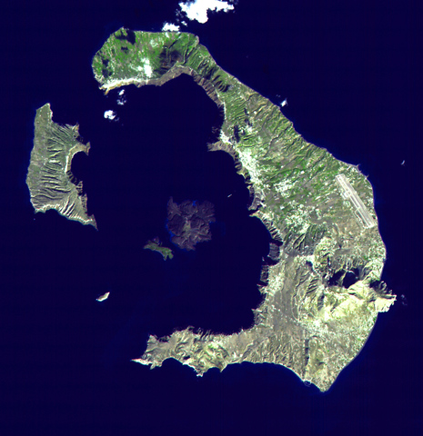Eruzione del vulcano Thera