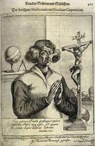 Nicolaus Copernicus publishes On the Revolution of the Celestial Spheres