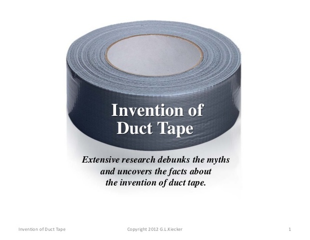 Duct tape (duck tape) invented