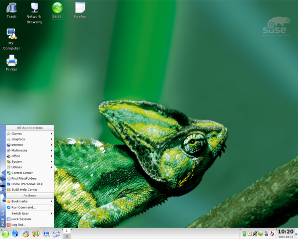 более современная версия OpenSuse