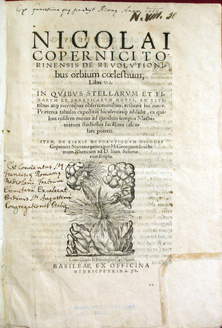 Nicolas copernicus Publishes on the revolutions of the cestial spheres