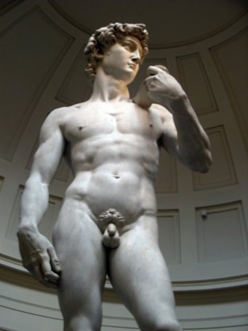 Michelangelo sculpts the David