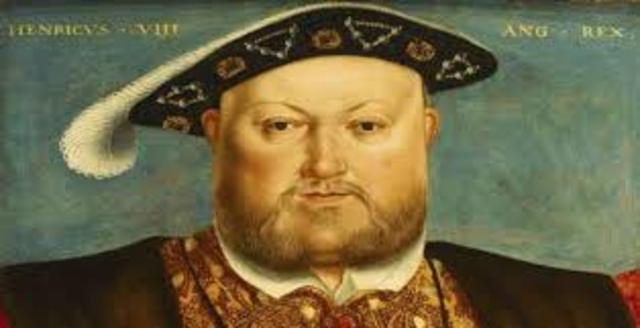 King Henry VIII begins Protestant Anglican church