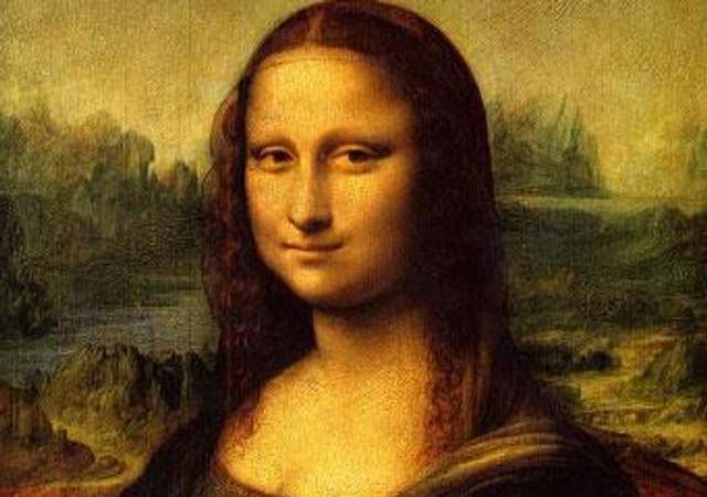 Leonardo da Vinci paints the Mona Lisa
