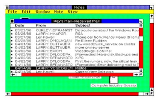 El  primer correo electrónico