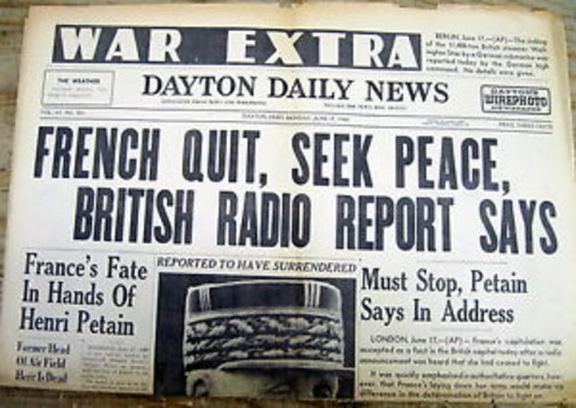 France Surrenders to Germany