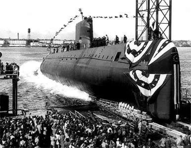 First Atomic Submarine is Launched