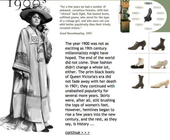 Shoes in the 1900's