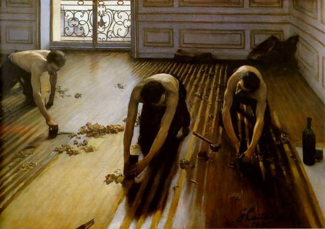 Les raboteurs de parquet by Gustave Caillebotte
