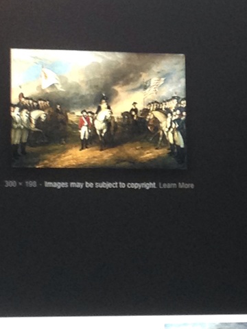 The battle of Yorktown