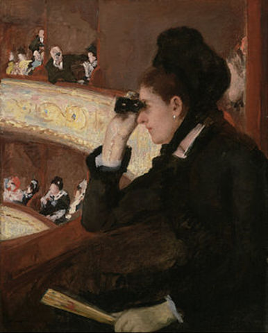 In the Loge by Mary Stevenson Cassatt