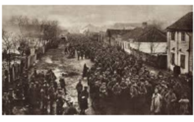 Russia is defeated by Germany at the Battle of Tannenberg.