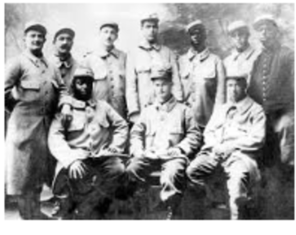 The French Army flying unit, The Escadrille Americaine in formed.