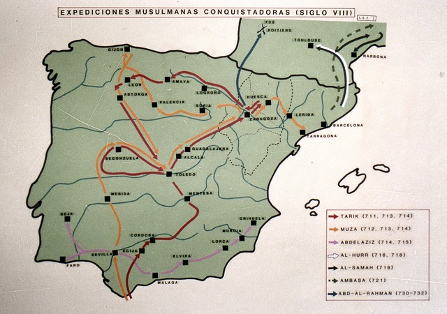 Invasión musulmana de la P.Ibérica (711)