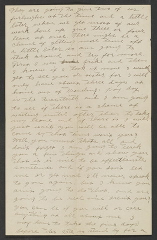 Letter to Myrtle from Henry McNutt
