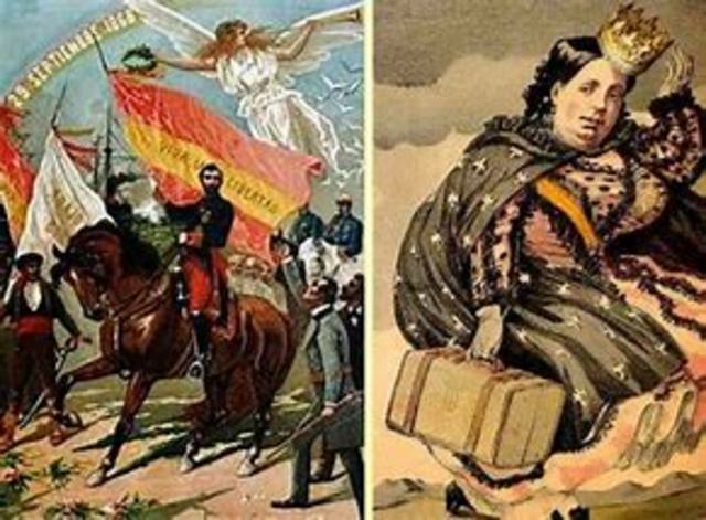 Revolución "La Gloriosa". Exilio de Isabel II