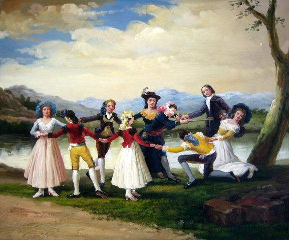 Goya: "La gallinita ciega"