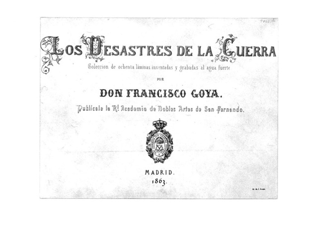 Goya: "Els desastres de la guerra"