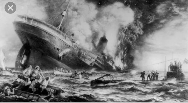 Lusitania was sank