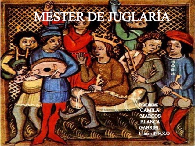 LA POESÍA NARRATIVA: mester de juglaría