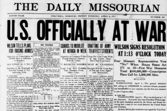 U.S. Enters WW1