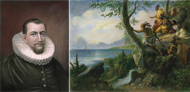 Henry Hudson arrives to New York