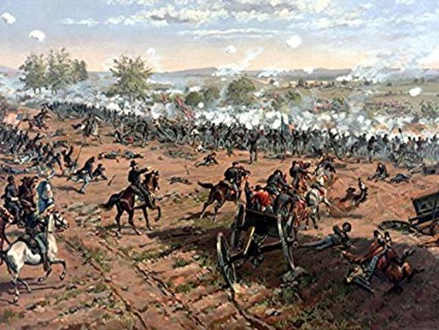 The battle of Gettysburg was the bloodiest battle in the American Civil War and had resulted in the war shifting as the Confederates had stopped pushing towards DC after this battle.