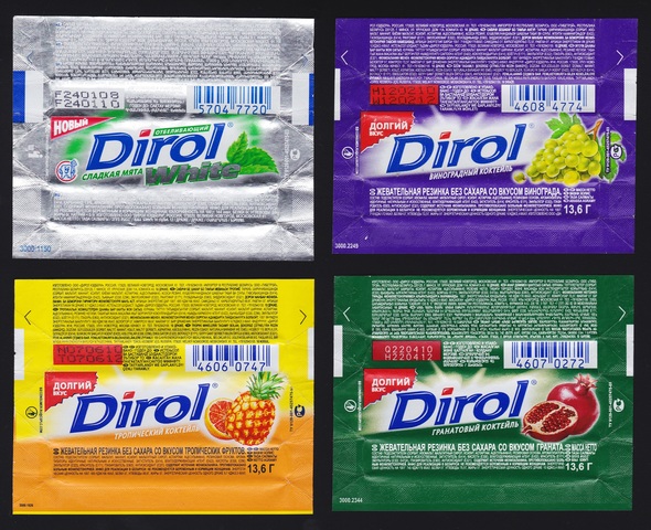 История развития "Dirol" timeline | Timetoast timelines