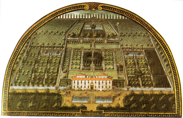 Villa di Castello, ristrutturazione di Tribolo, Vasari