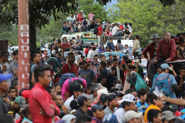 Salida caravana migrante